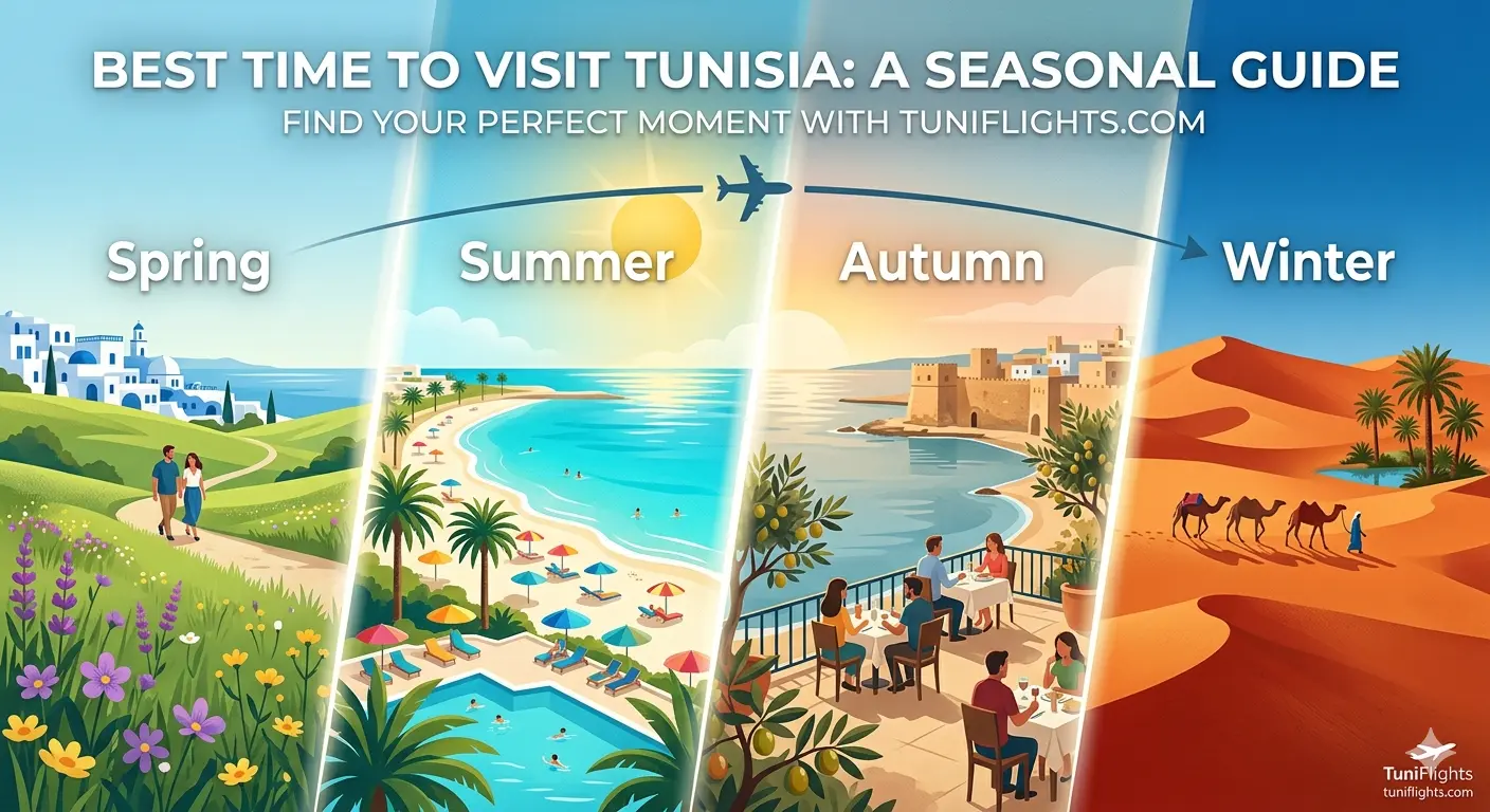 Beste Reisezeit für Tunesien: Ein saisonaler Leitfaden